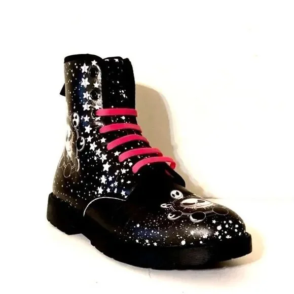 Nightmare Before Christmas Jack Skellington combat boots - Picture 4 of 9